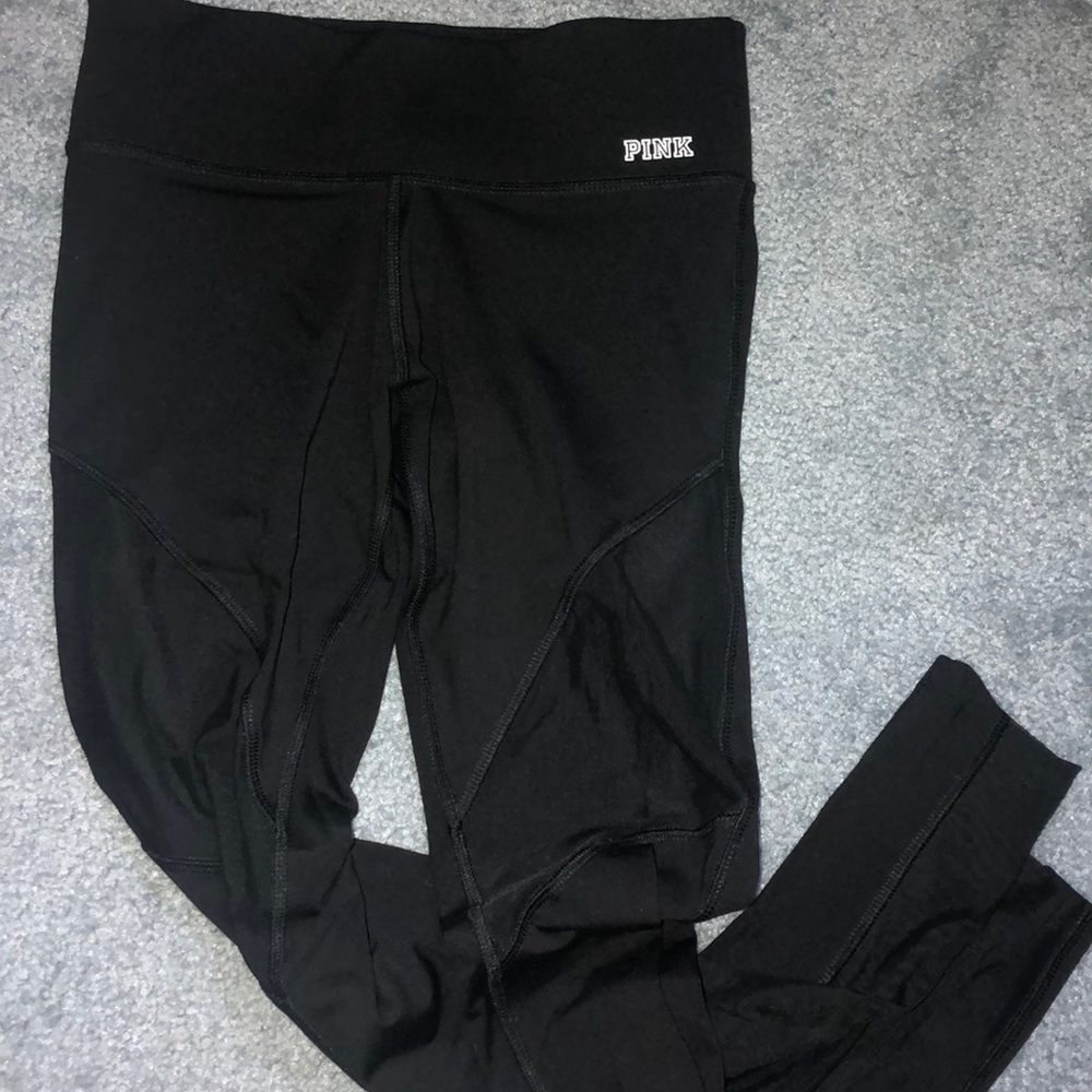 Victoria secret black mesh ultimate leggings